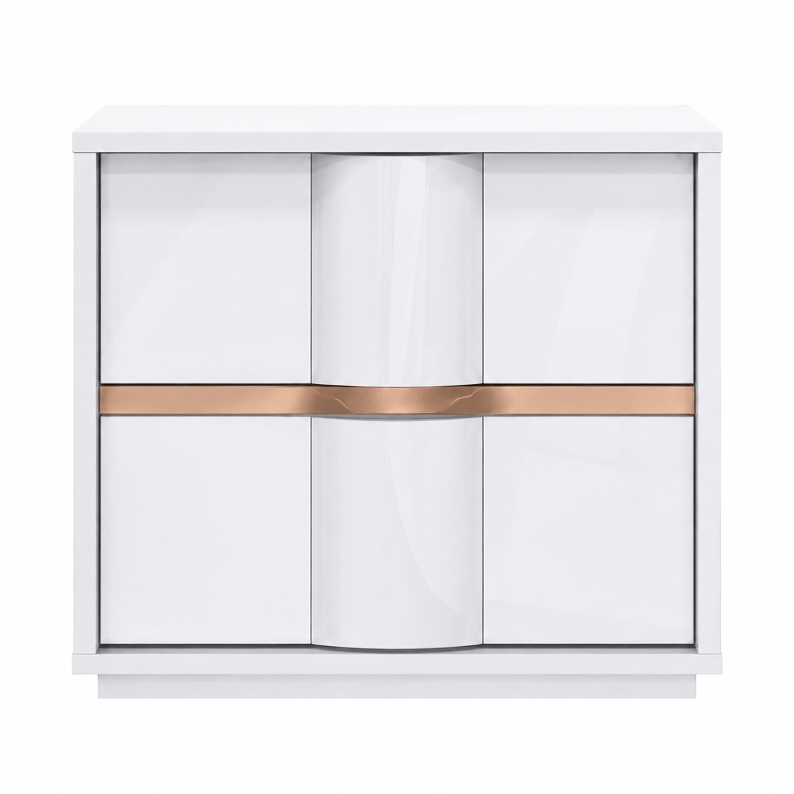 Ondine White Glossy Night Stand