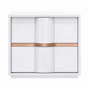 Ondine White Glossy Night Stand