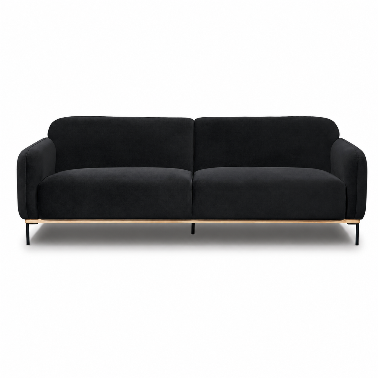 Ozias Modern 3-Seater Sofa – Blue