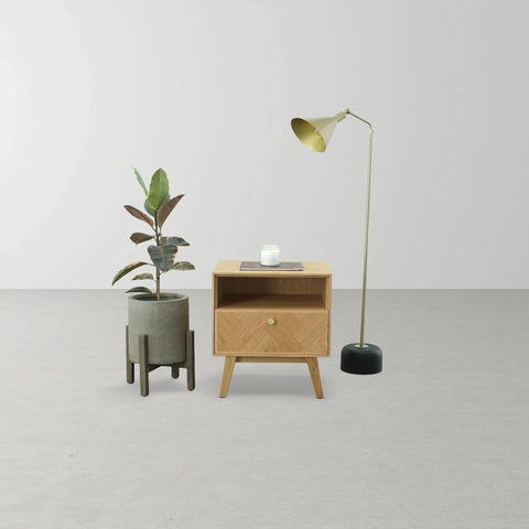 Zerith Round Standing Pot Stone