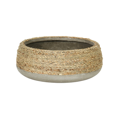 Nature Grass and Concrete Pot