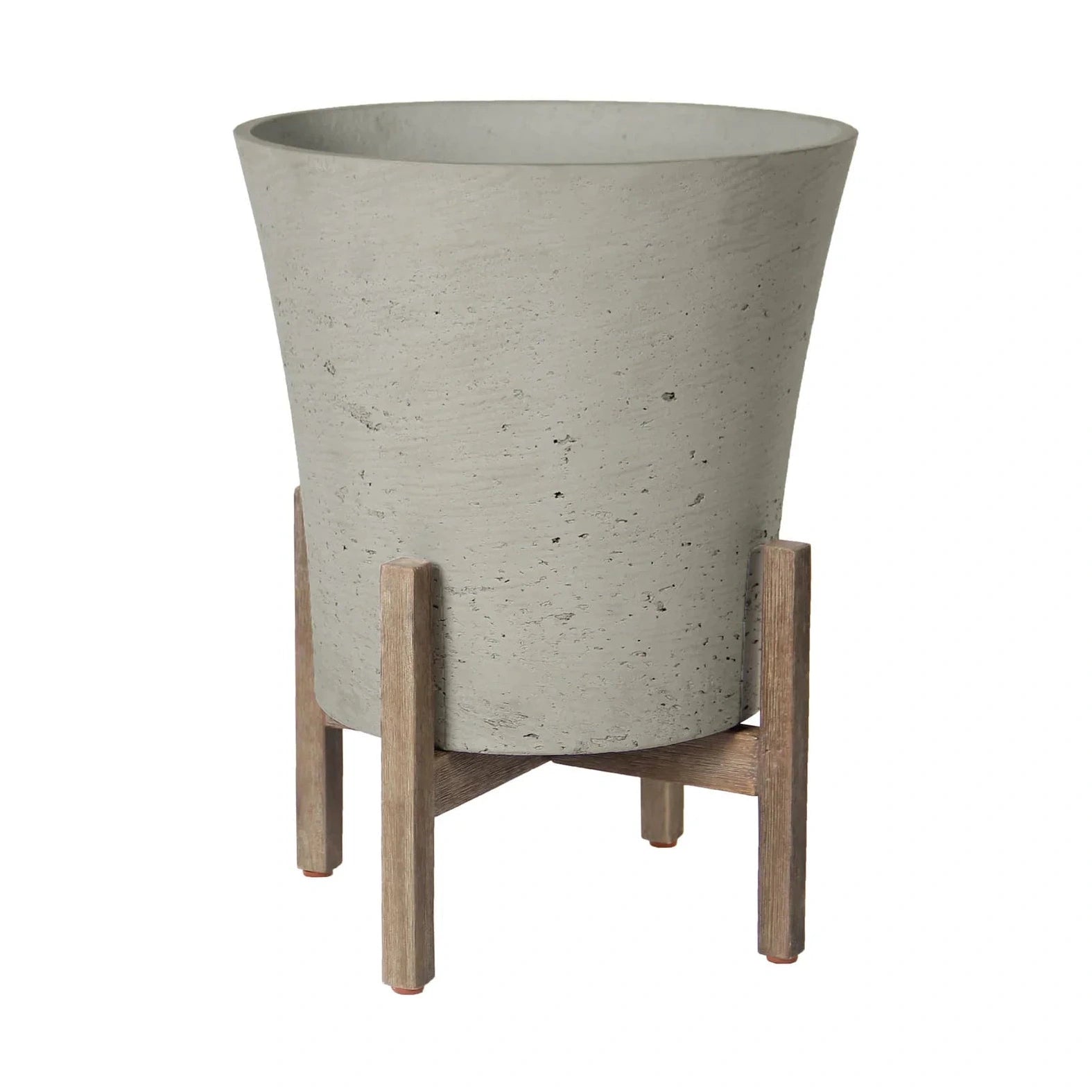 Zerith Tapered Standing Pot - Cement Grey