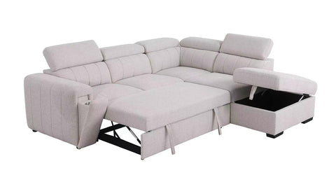 Triston Sleeper Sectional - Fritillary