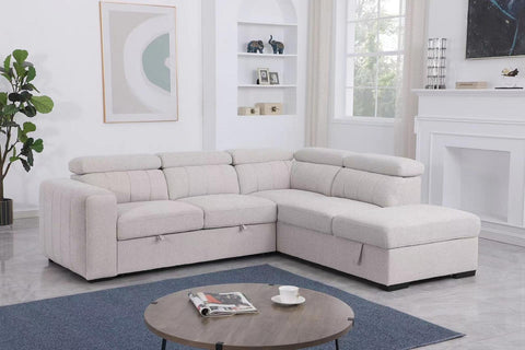 Triston Sleeper Sectional - Fritillary