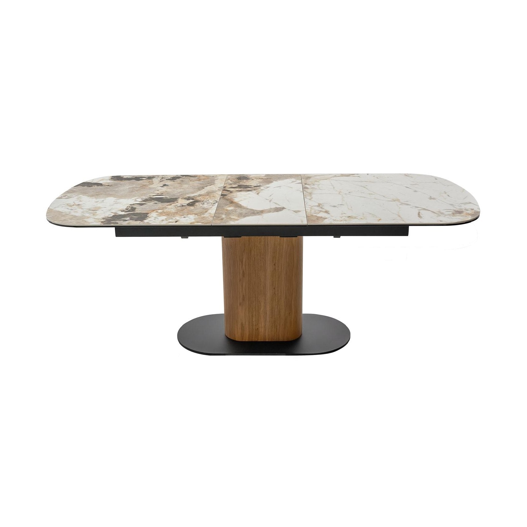 Soren Glossy Ceramic-Top Extension Dining Table