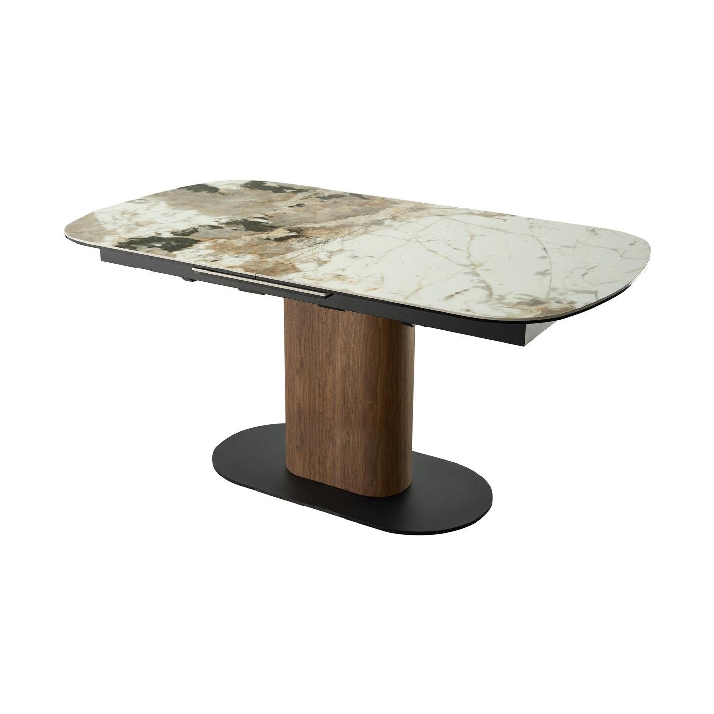Soren Glossy Ceramic-Top Extension Dining Table