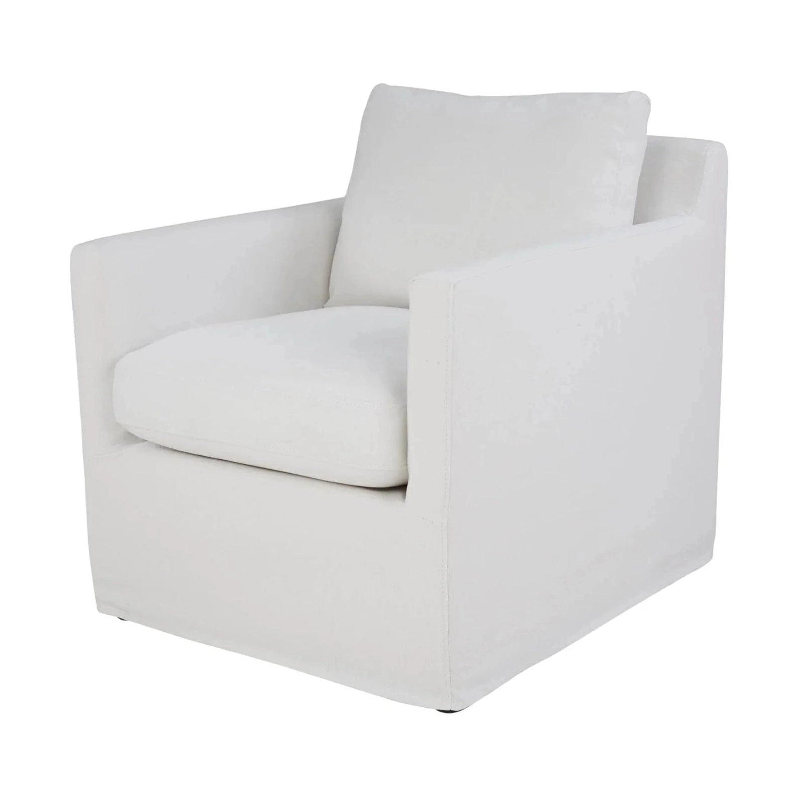 Torwyn Club Chair - White Linen
