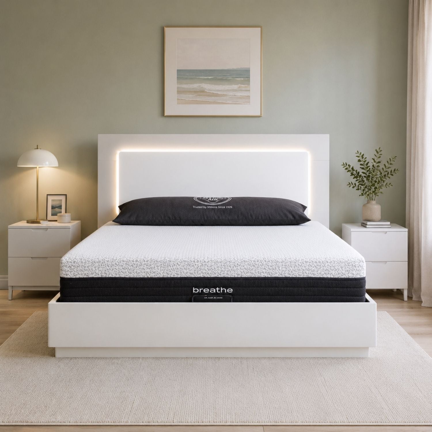 Patricia King Bed With Lift Up Storage - Two Tone