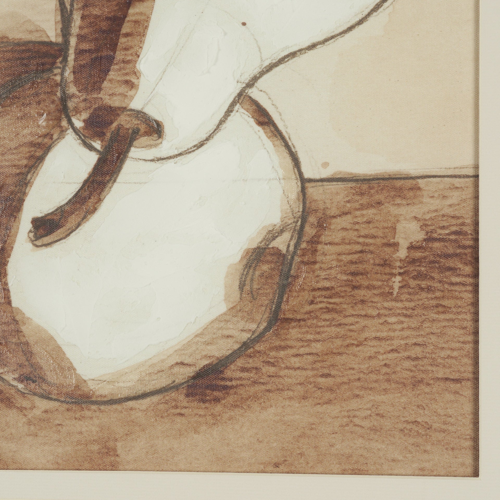 Pear Study Framed Artwork Matted under Glass