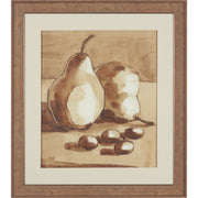 Pear Study Framed Artwork Matted under Glass