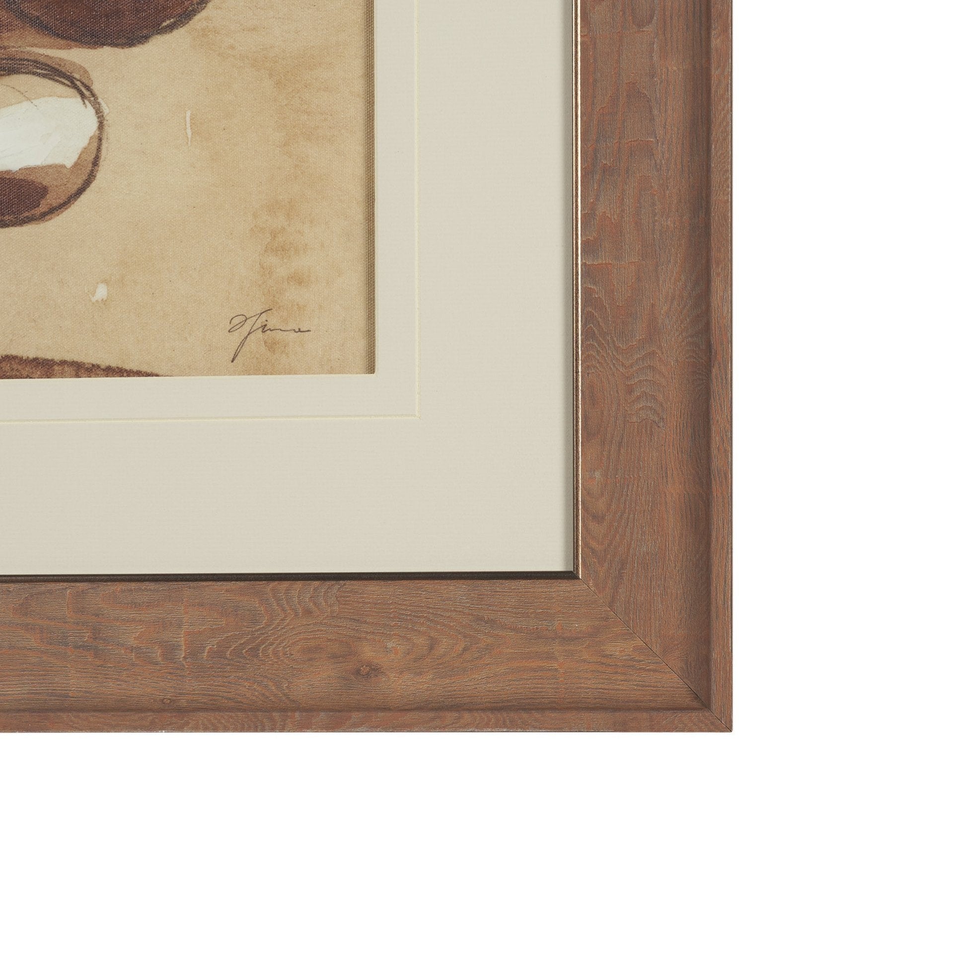 Pear Study Framed Artwork Matted under Glass
