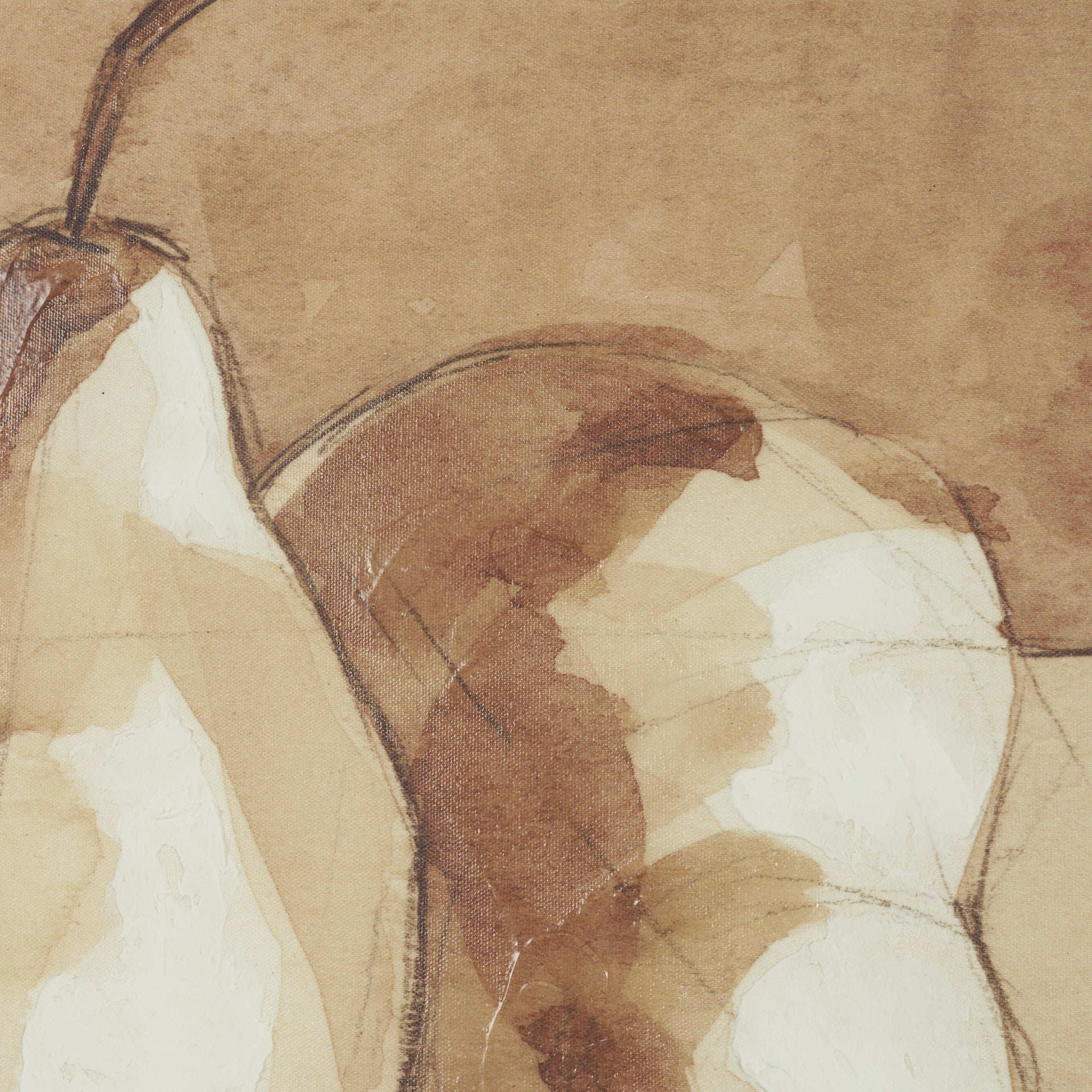 Pear Study Framed Artwork Matted under Glass