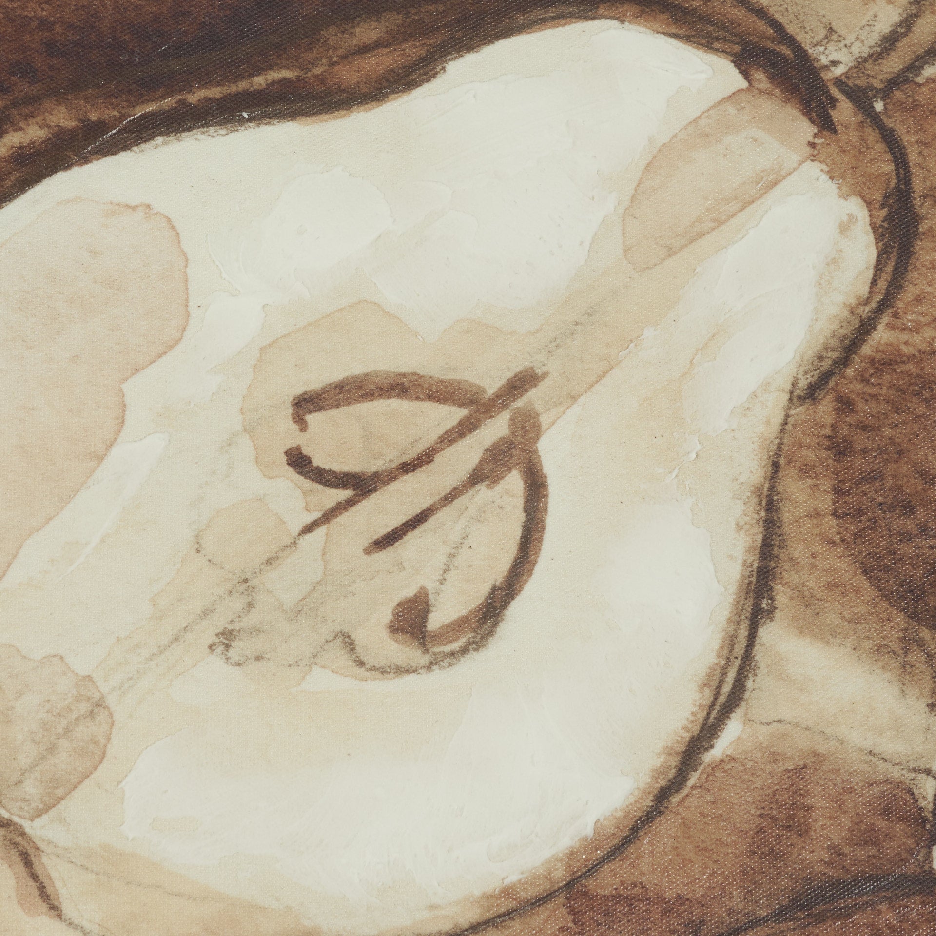 Pear Study Framed Artwork Matted under Glass