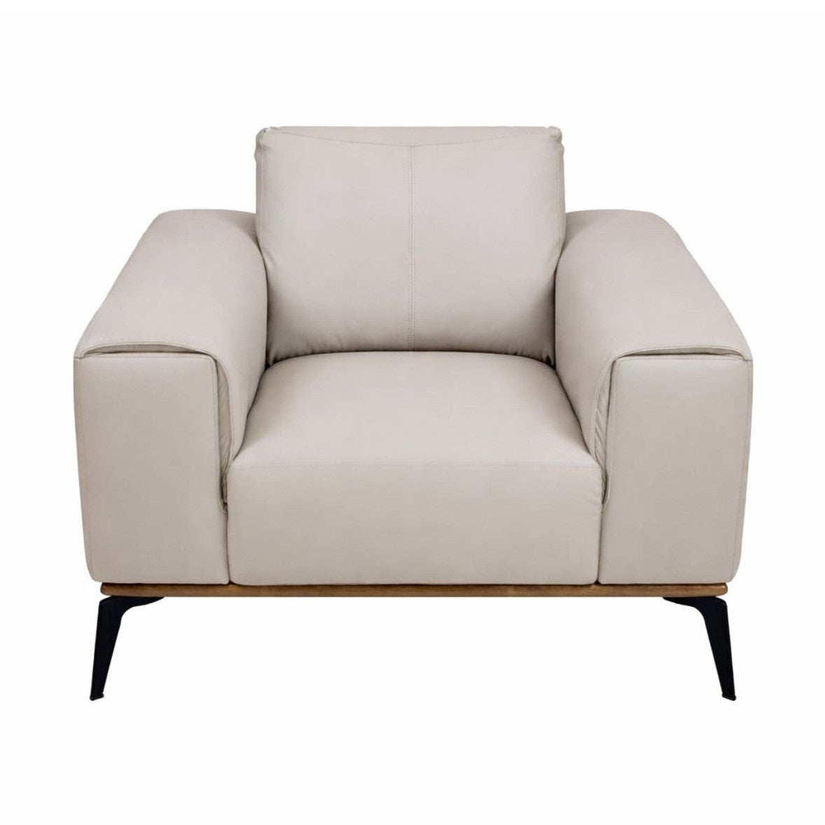 Pietro Genuine Leather Accent Chair