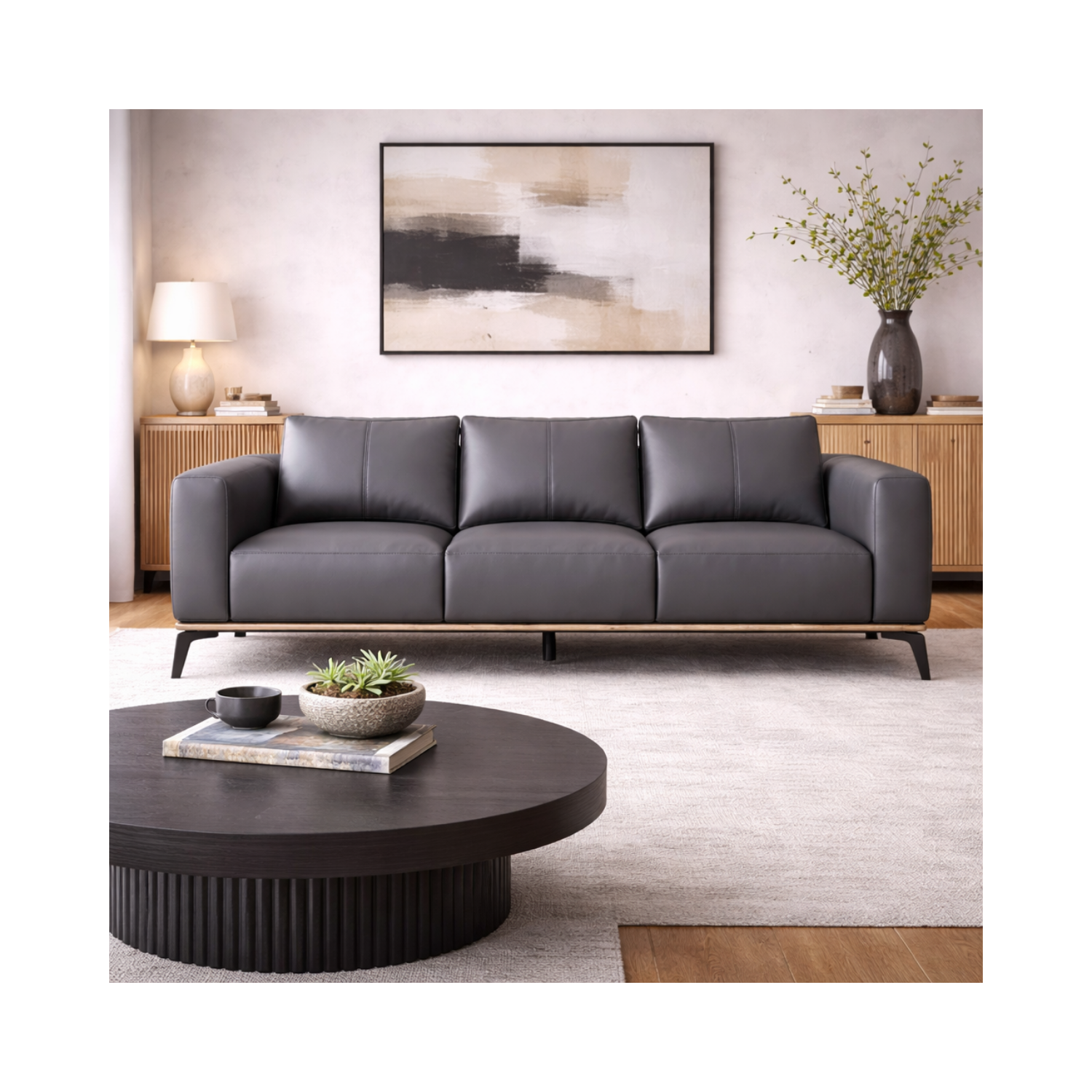 Pietro Genuine Leather Sofa