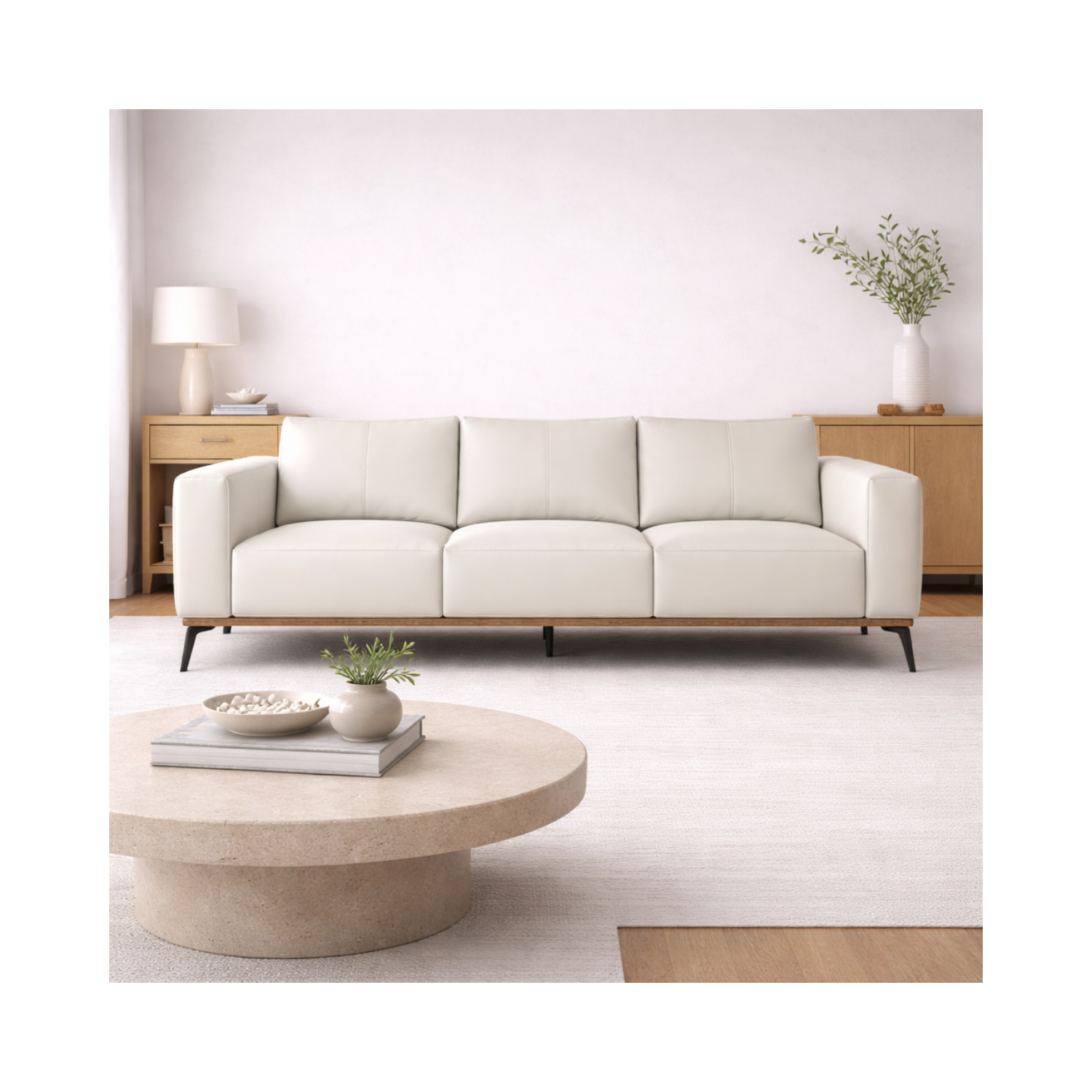 Pietro Genuine Leather Sofa