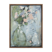 Posies Hand Embelished Textured Framed Canvas Artwork