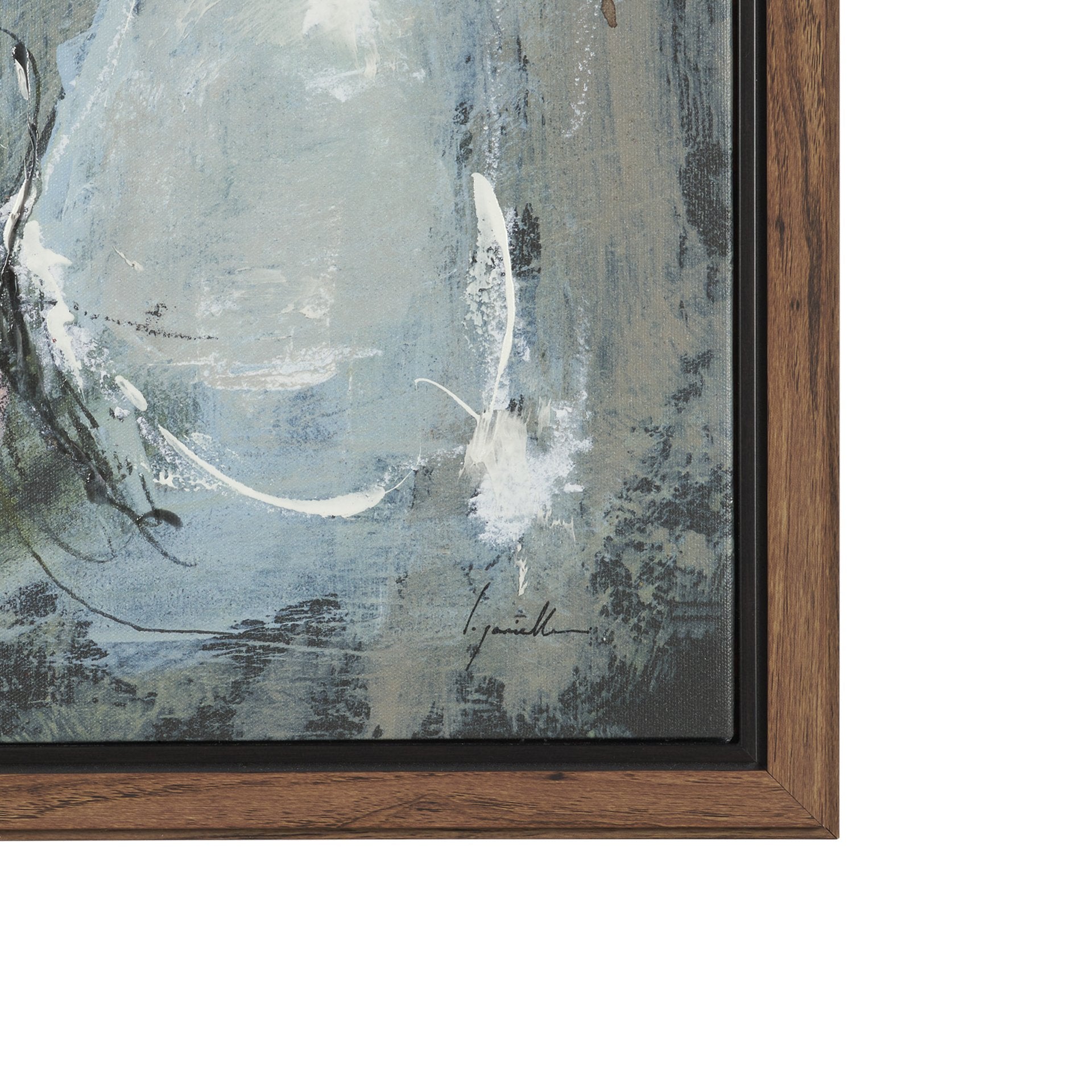 Posies Hand Embelished Textured Framed Canvas Artwork