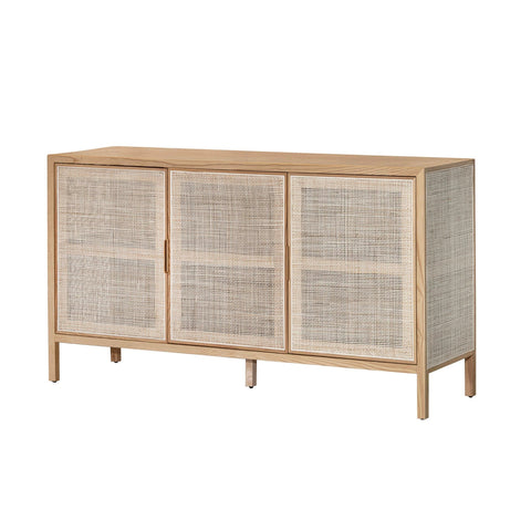 Rattan 3 Door Sideboard - Natural