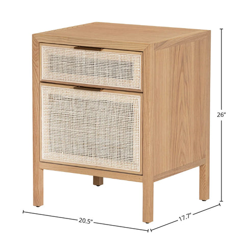 Rattan Filing Cabinet - Natural