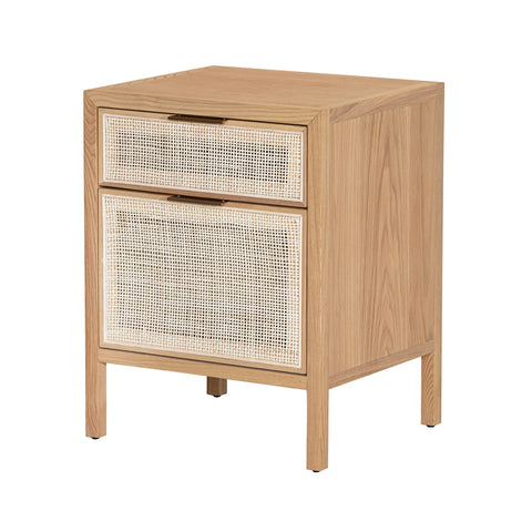 Rattan Filing Cabinet - Ebony
