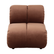 Roux Plush Lounge Accent Chair – Cognac Brown