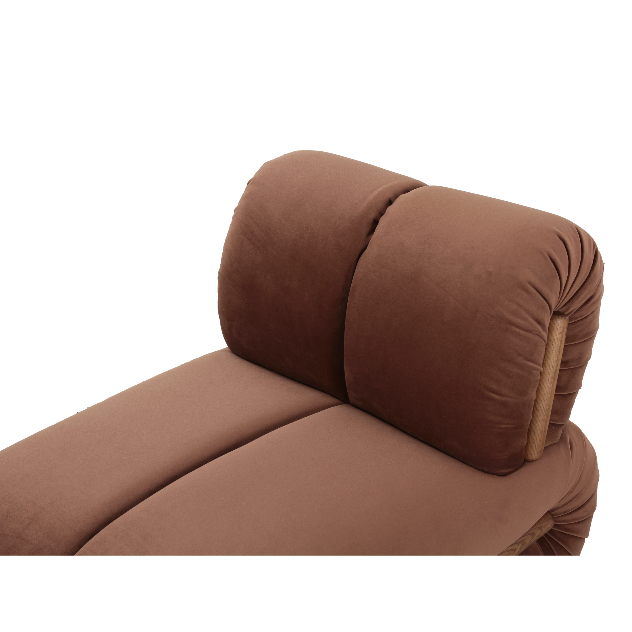Roux Plush Lounge Accent Chair – Cognac Brown