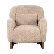Arezzo Sculptural Accent Chair – Warm Beige