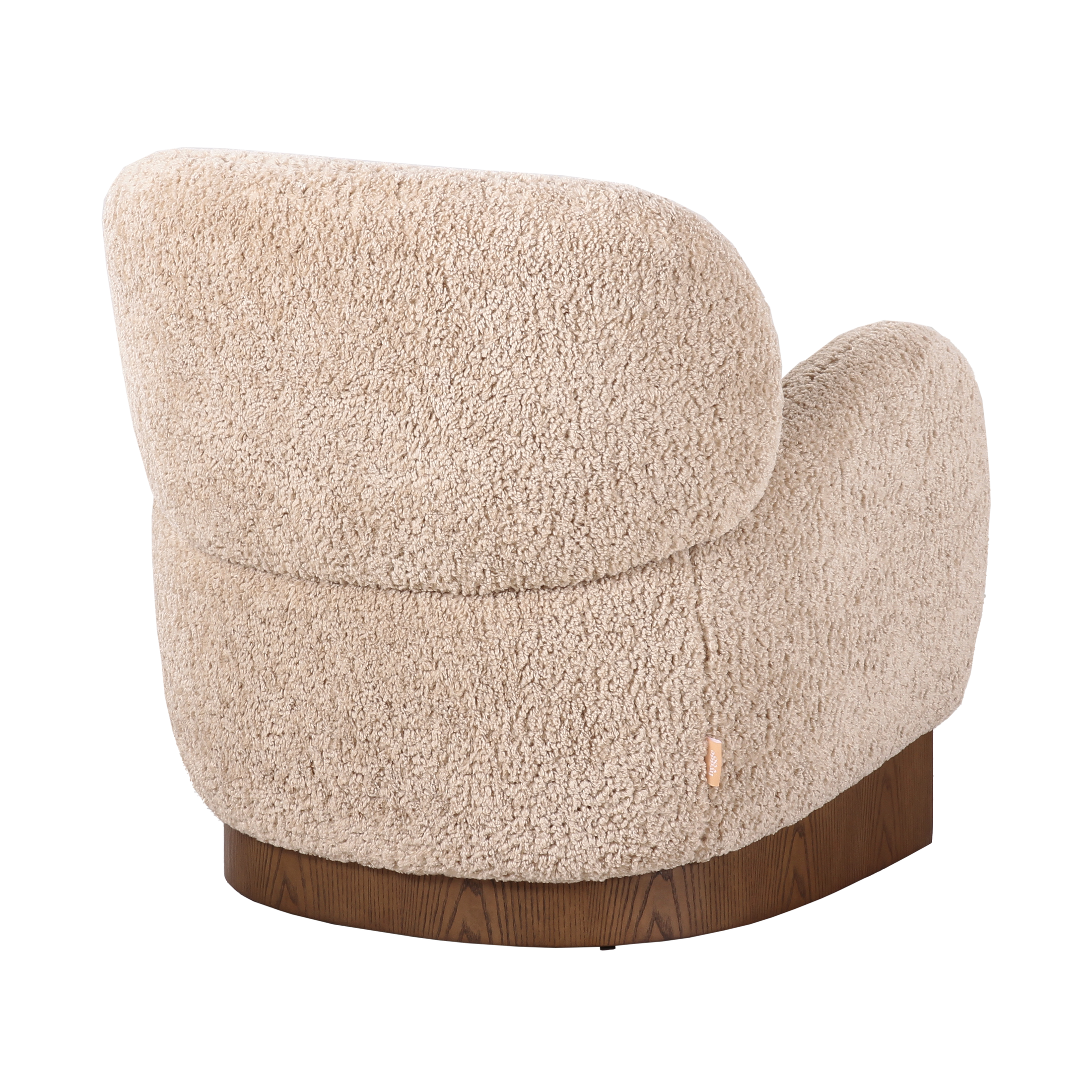Arezzo Sculptural Accent Chair – Warm Beige