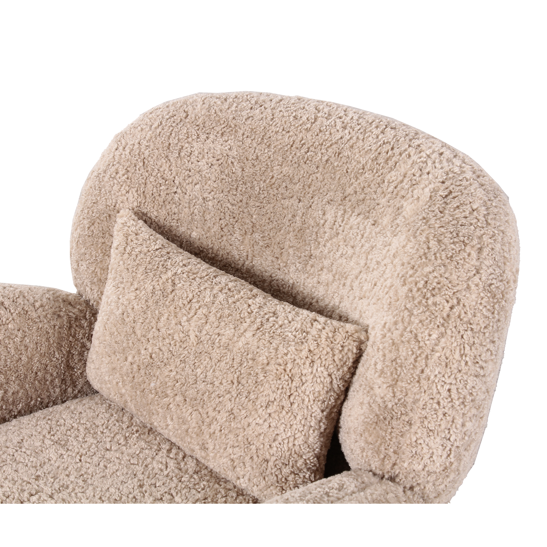 Arezzo Sculptural Accent Chair – Warm Beige