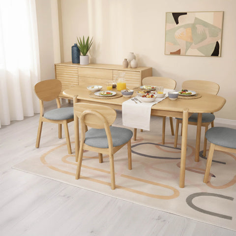 Kevara Dining Table - Light Oak