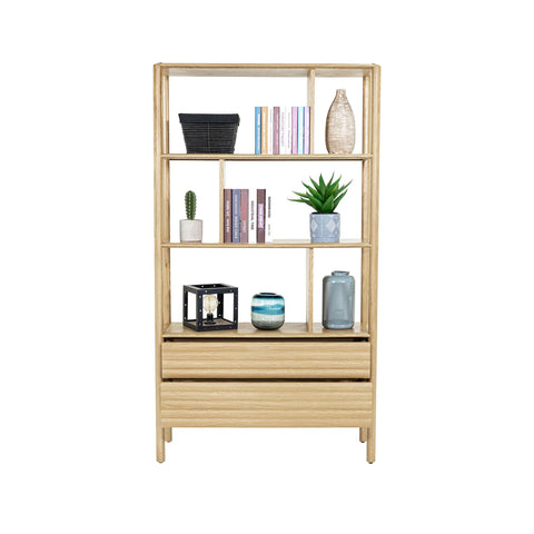 Kevara Bookcase - Light Oak