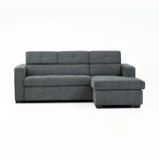Randall Sleeper Sectional - Fabric - Ramy Charcoal Right Chaise
