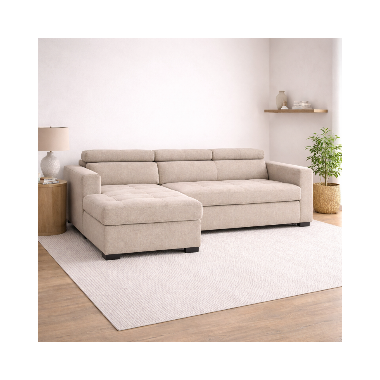 Randall Sleeper Sectional - Popstitch Dove