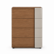Ravello Chest – Greige & Walnut