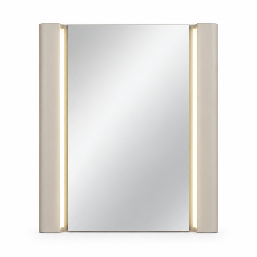 Ravello Rectangular LED Mirror – Greige