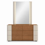 Ravello Dresser – Greige & Walnut