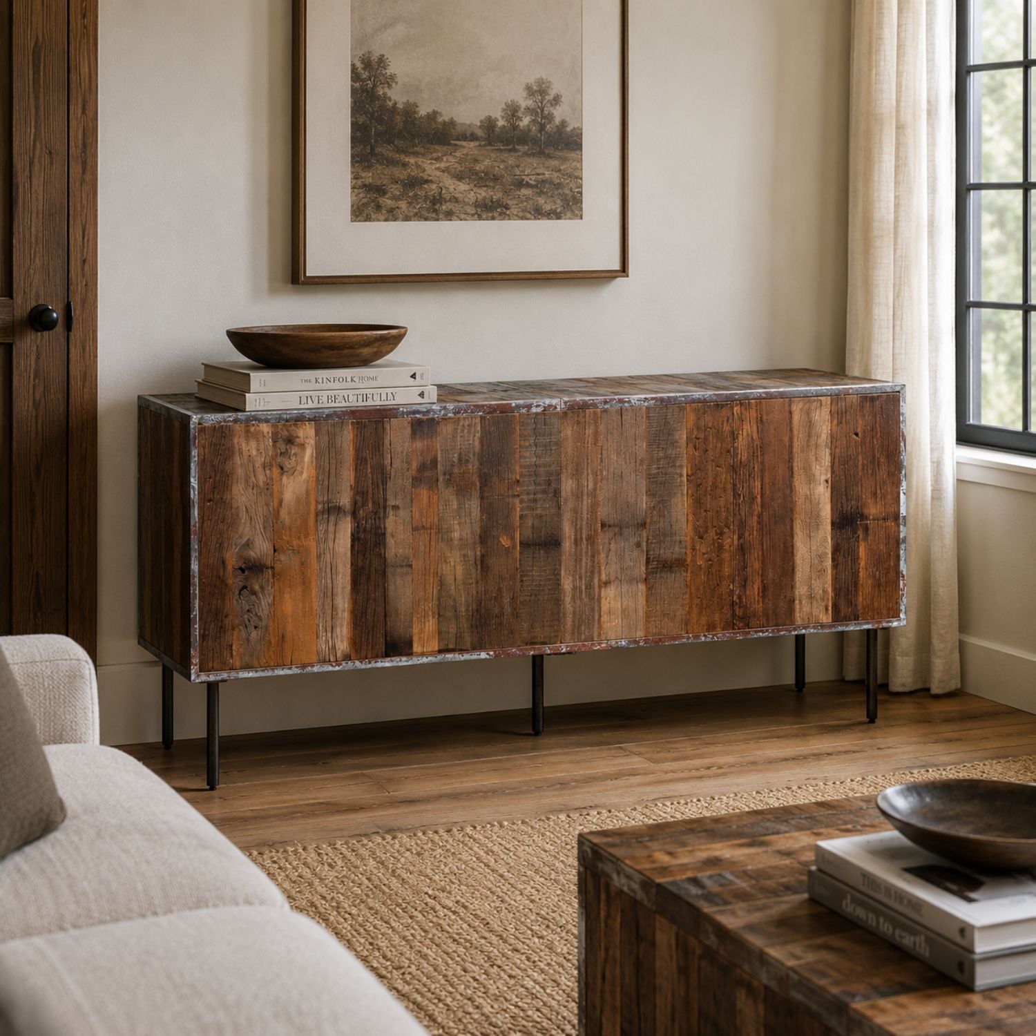 Reclaimed 3 Door Sideboard