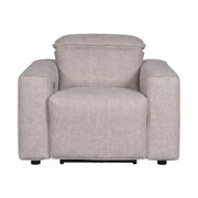Regis Power Reclining Chair - Light Brown