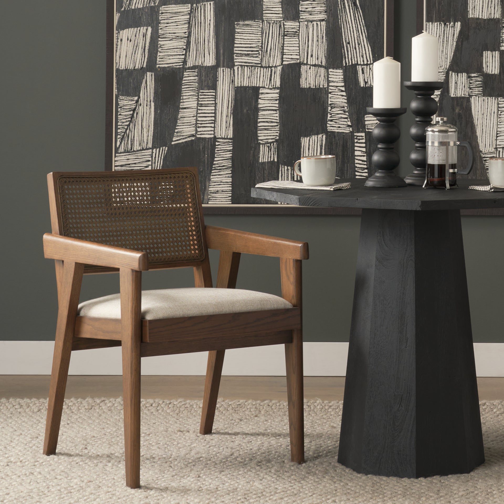 Reid Framed Dining Armchair