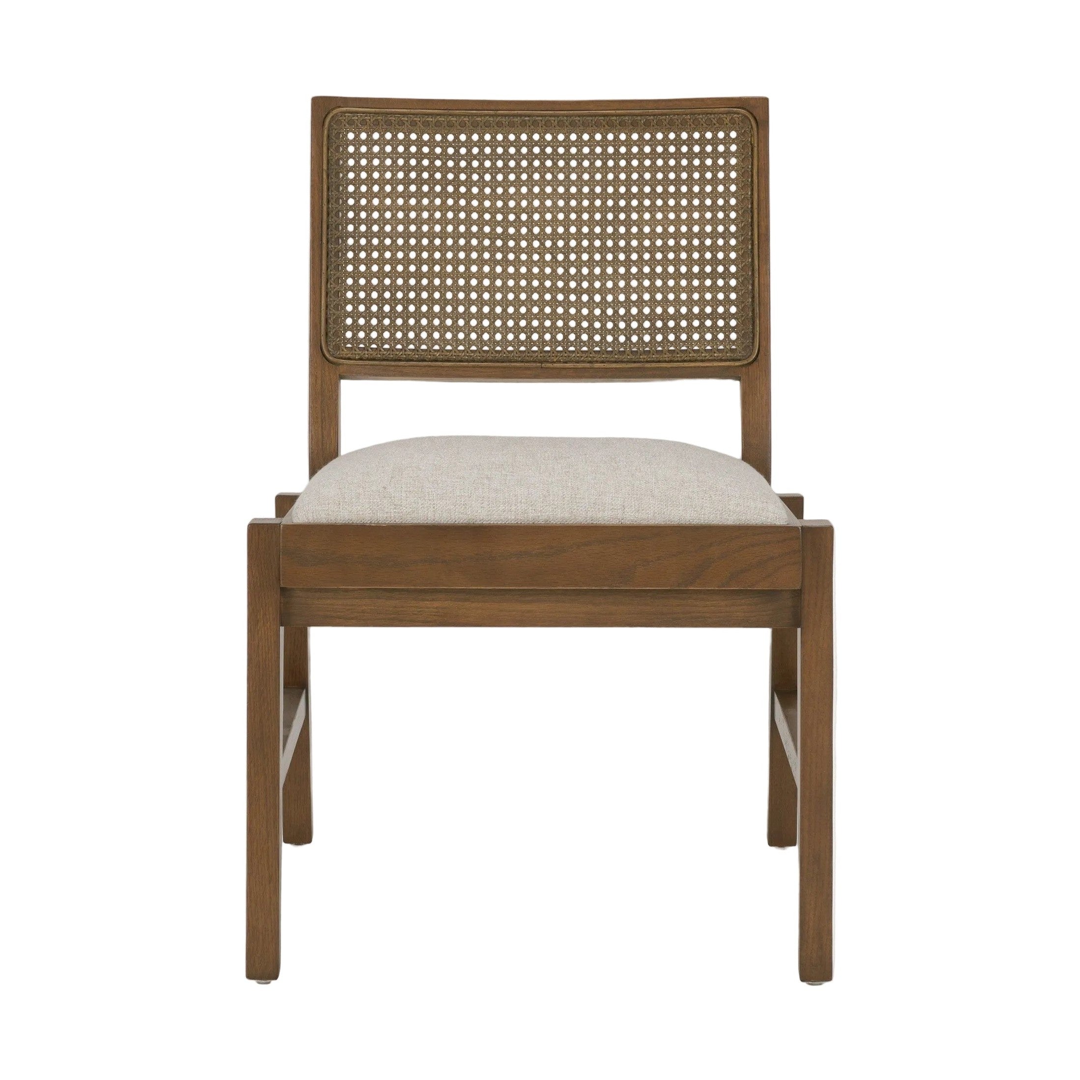 Reid Framed Cream Fabric Dining Chair