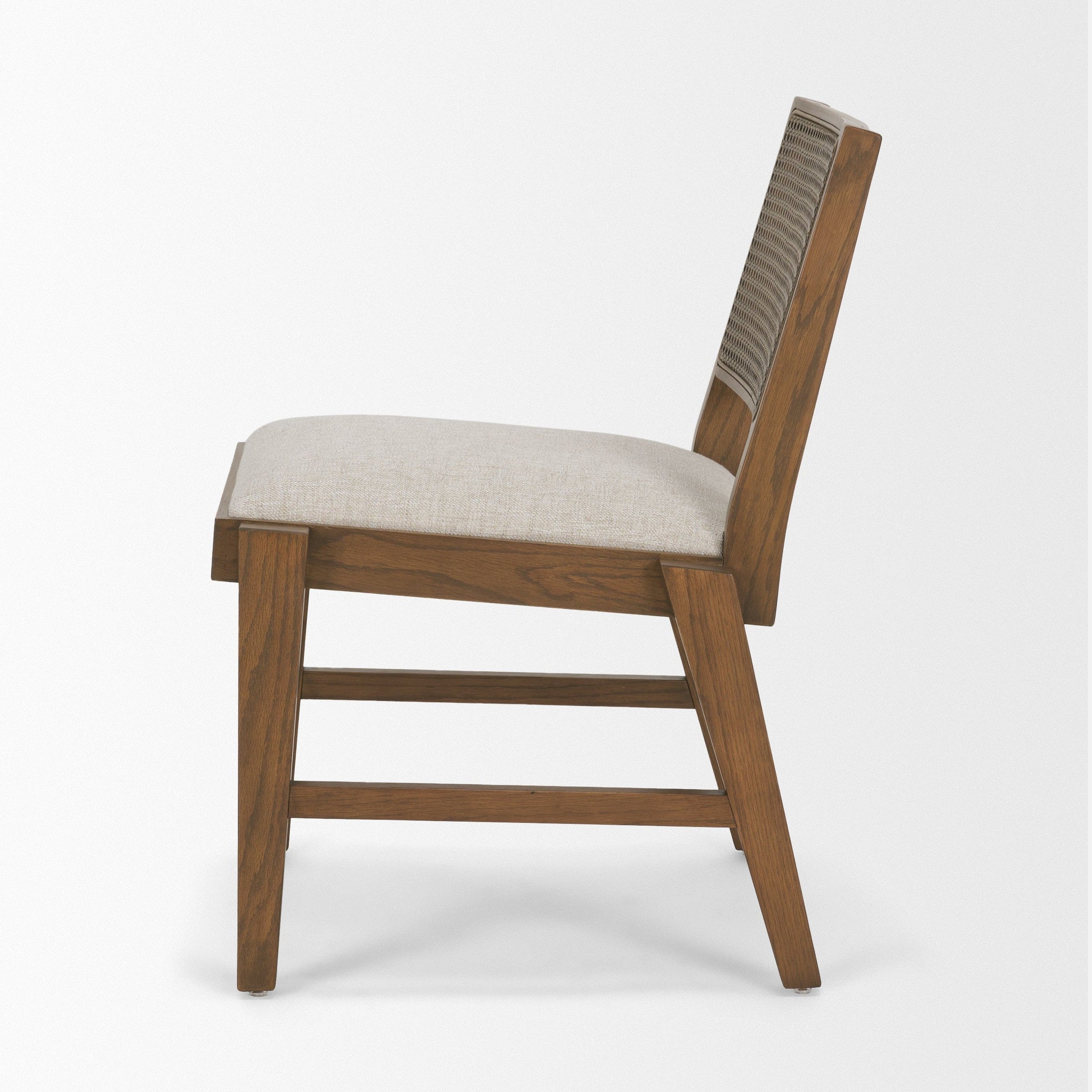 Reid Framed Cream Fabric Dining Chair