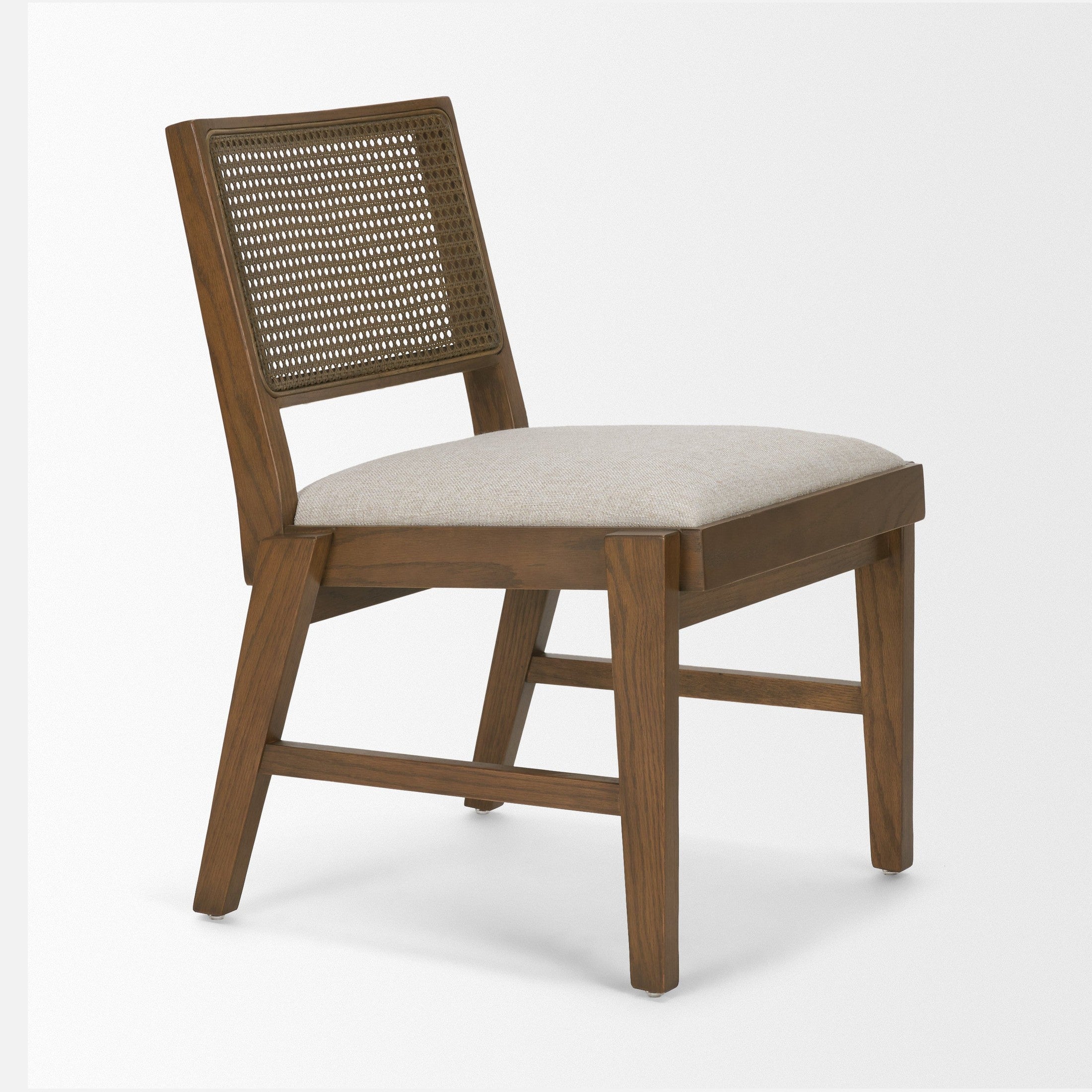 Reid Framed Cream Fabric Dining Chair