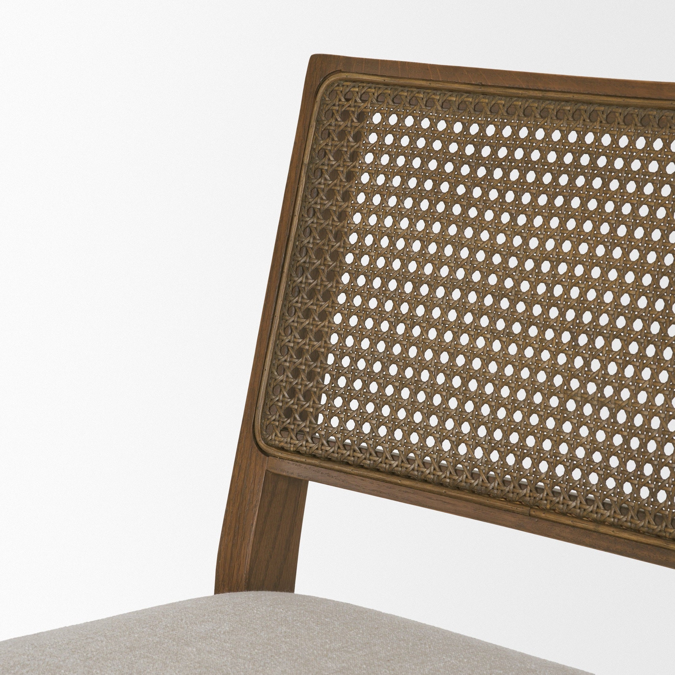 Reid Framed Cream Fabric Dining Chair