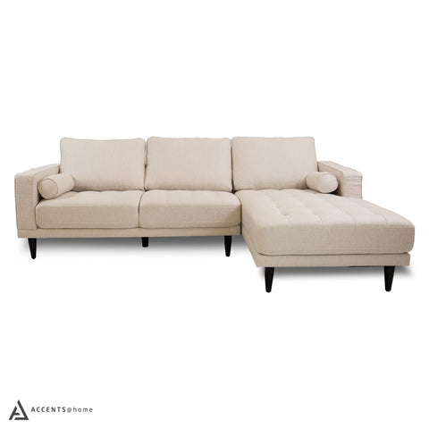 REINA SOFA SECTIONAL - RIGHT CHAISE - WHITE