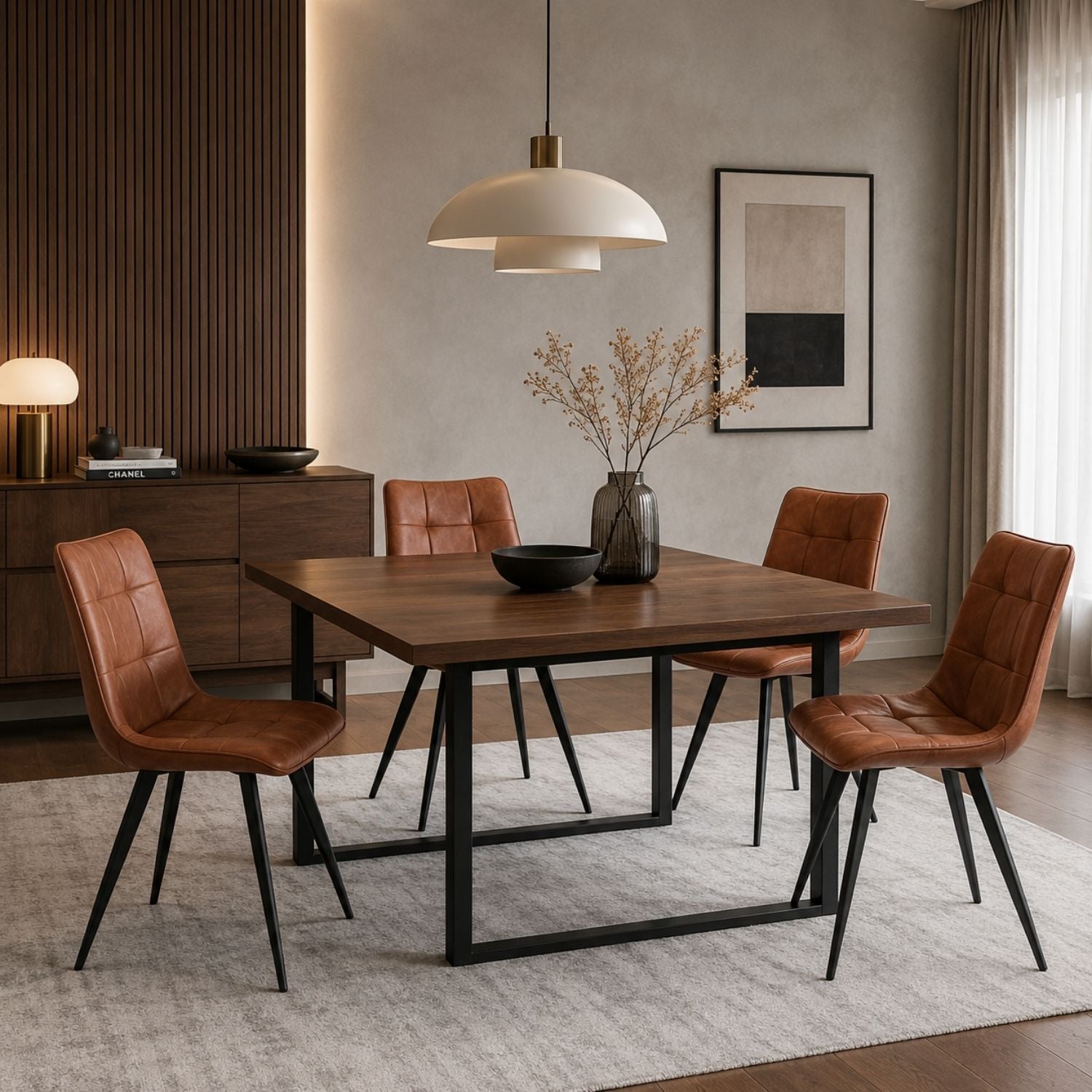 Rhodes Dining Chair - Camel Fengma