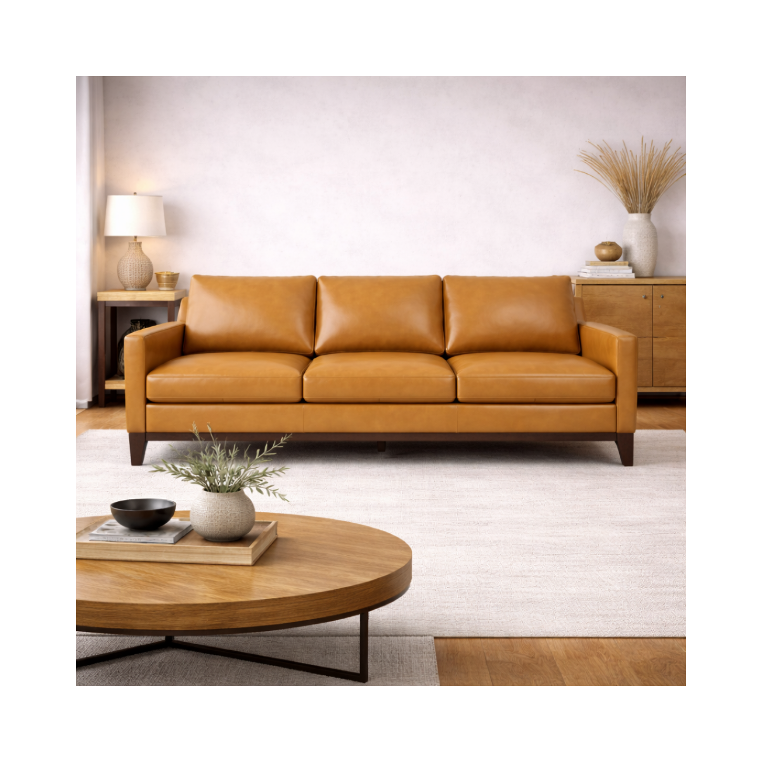 Roba Genuine Leather Sofa