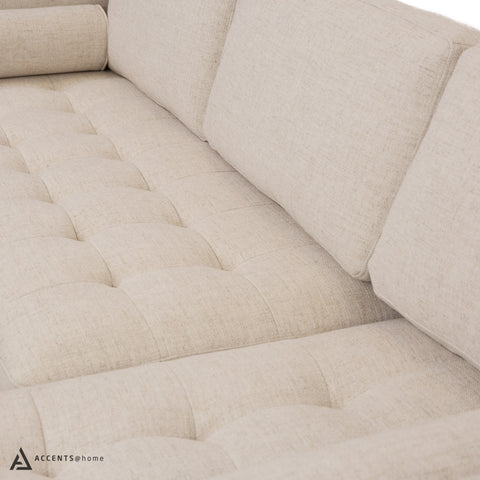 Robbie Fabric Sectional - Lovegood Bisque