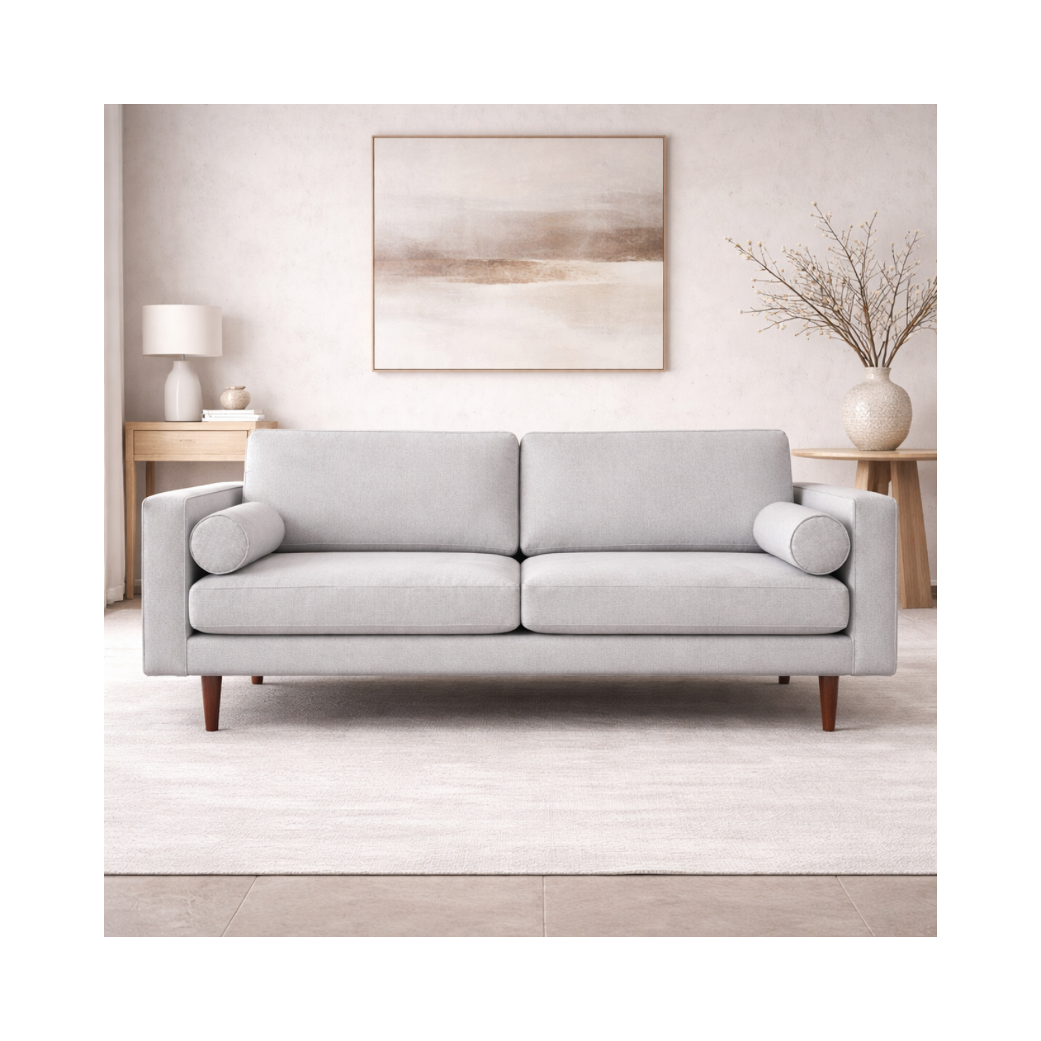 Robbie Fabric Sofa - Oatmeal