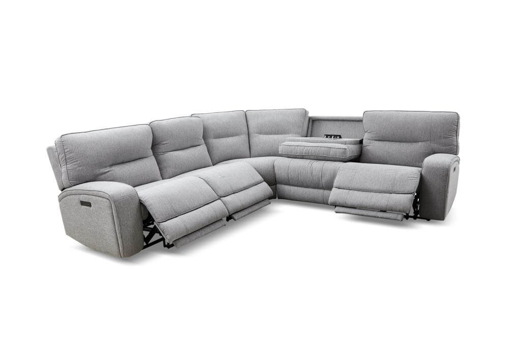 6 piece deals sectional with recliners